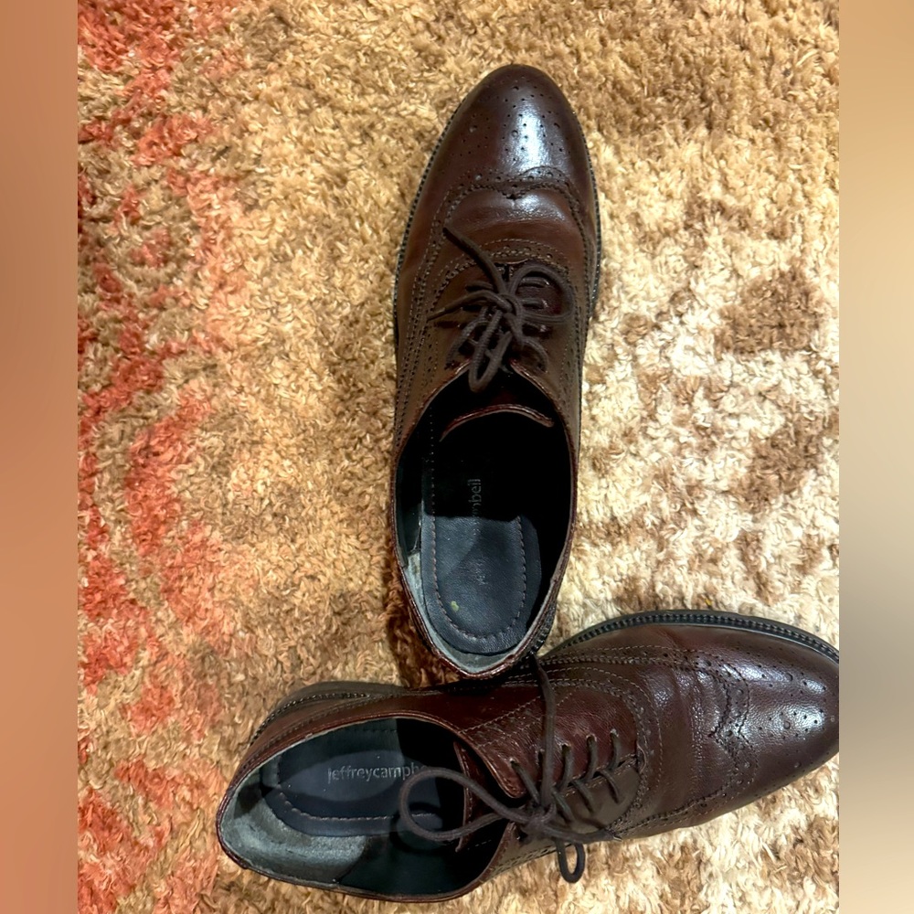 Jeffrey Campbell Women’s Chocolate Brown  and Black size 10 Oxfords
